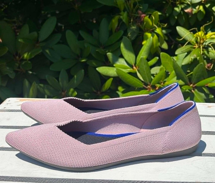 Rothy's The Point Retired Petal Pink Slip-On Flats - Size 8