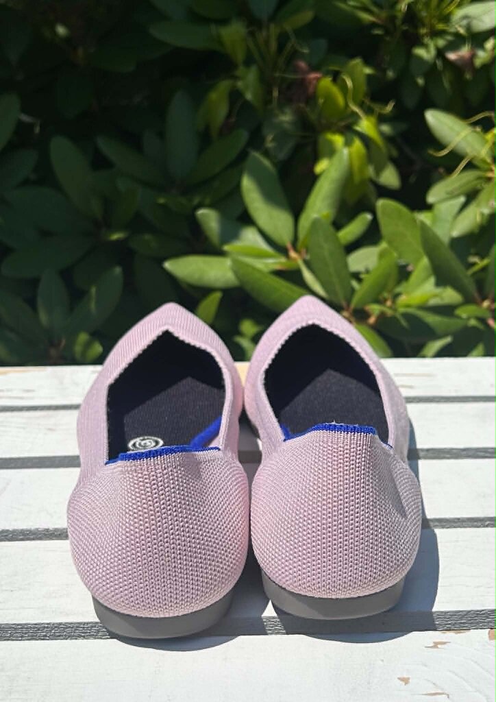 Rothy's The Point Retired Petal Pink Slip-On Flats - Size 8