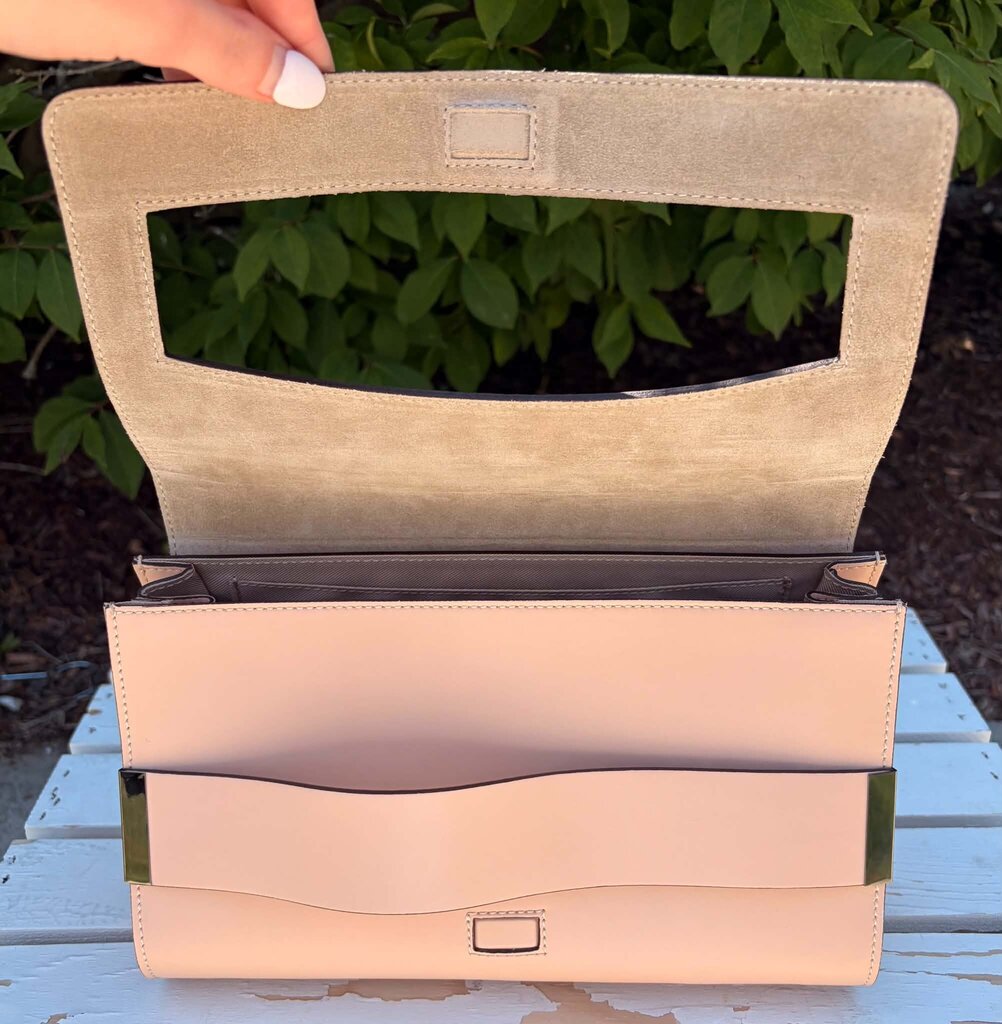 Alberta Di Canio Leather Foldover Clutch