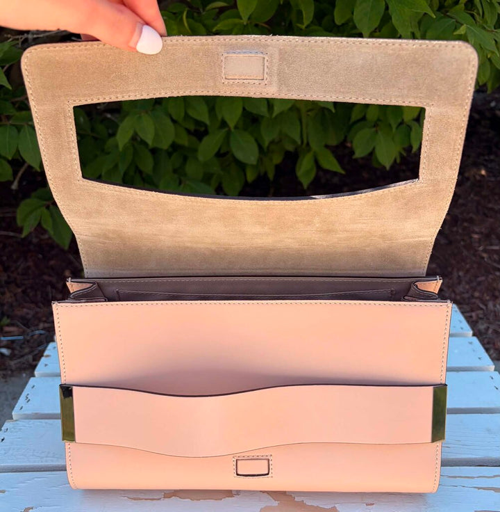 Alberta Di Canio Leather Foldover Clutch