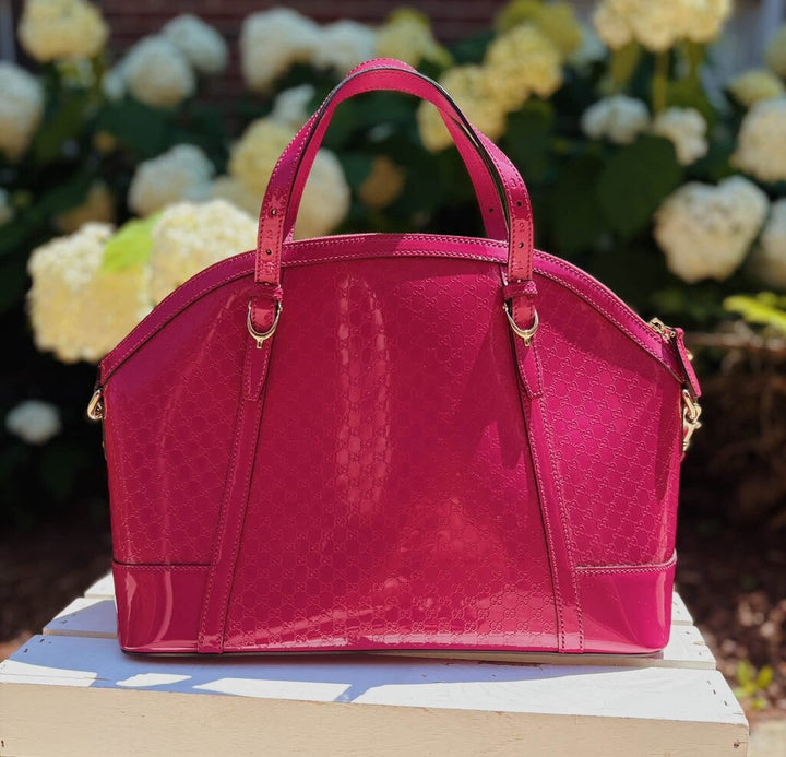 Gucci Microguccissima Patent Dome Bag