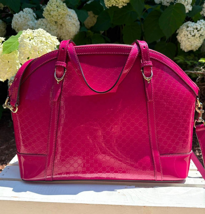 Gucci Microguccissima Patent Dome Bag