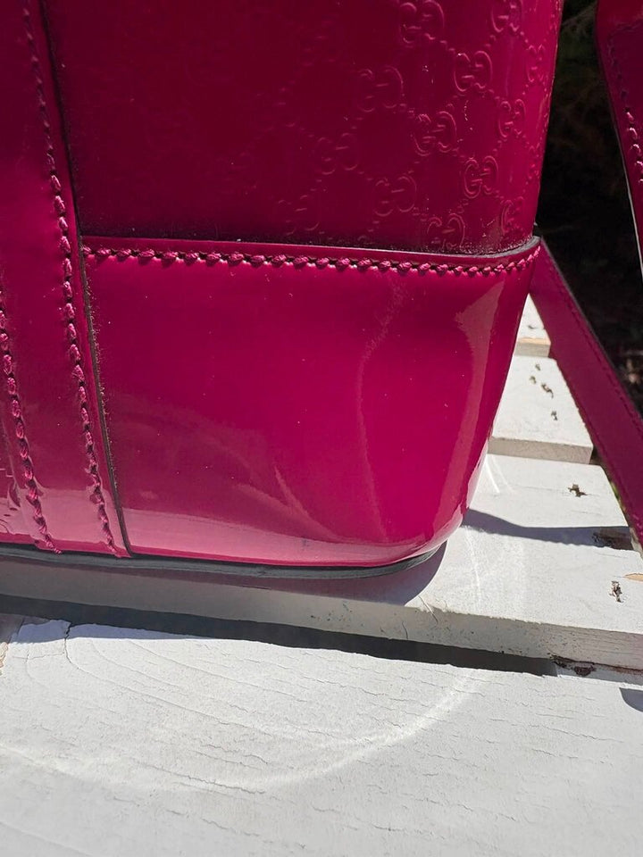 Gucci Microguccissima Patent Dome Bag