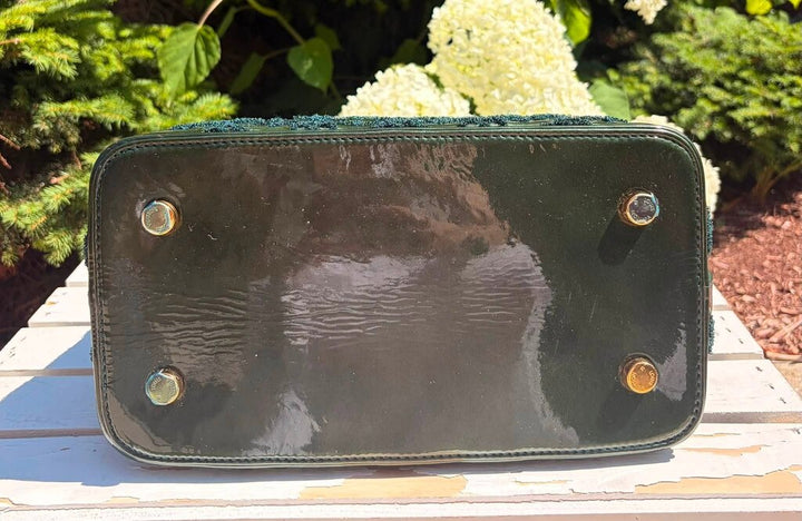 Louis Vuitton Green Monogram Fascination Enamel Lockit Bag