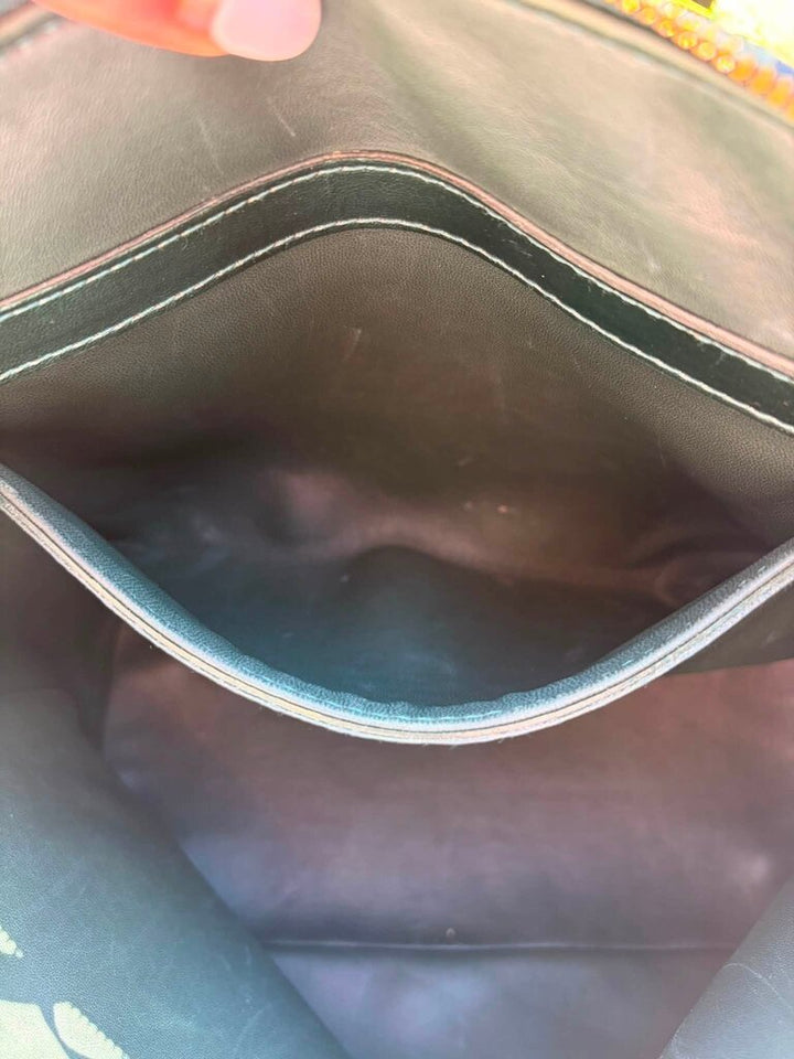 Louis Vuitton Green Monogram Fascination Enamel Lockit Bag