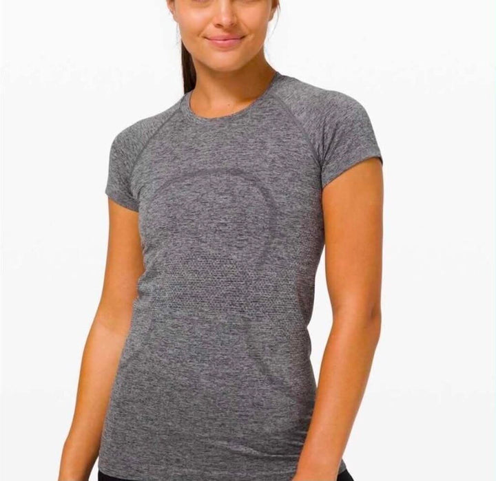 Lululemon Swiftly Tech Short Sleeve In Grey - Size 6
