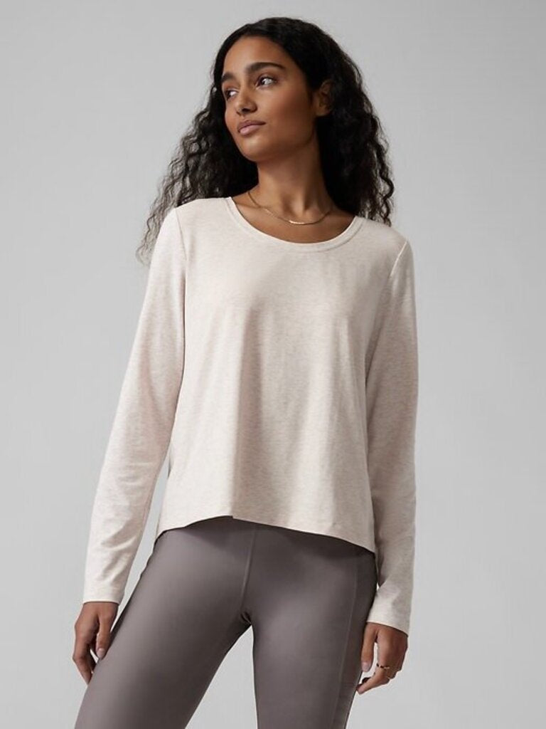 Athleta Keyhole Heathered Top - Size XXS