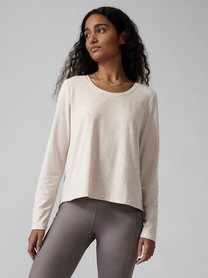 Athleta Keyhole Heathered Top - Size XXS