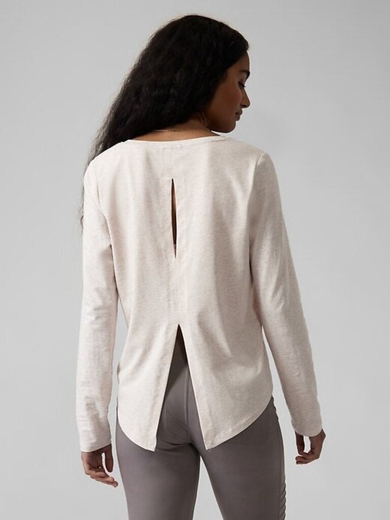 Athleta Keyhole Heathered Top - Size XXS