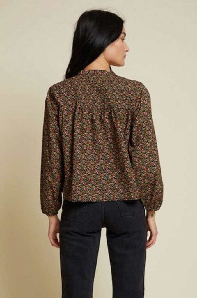 Nation Paisley Pintuck Cropped Blouse - Size XS