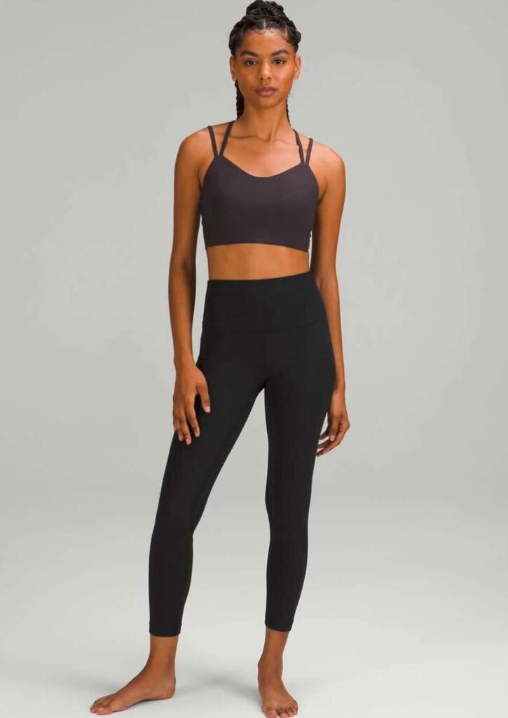 Lululemon Align Ribbed High-Rise Pant 25" In Black - Size 10