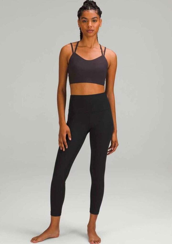 Lululemon Align Ribbed High-Rise Pant 25" In Black - Size 10