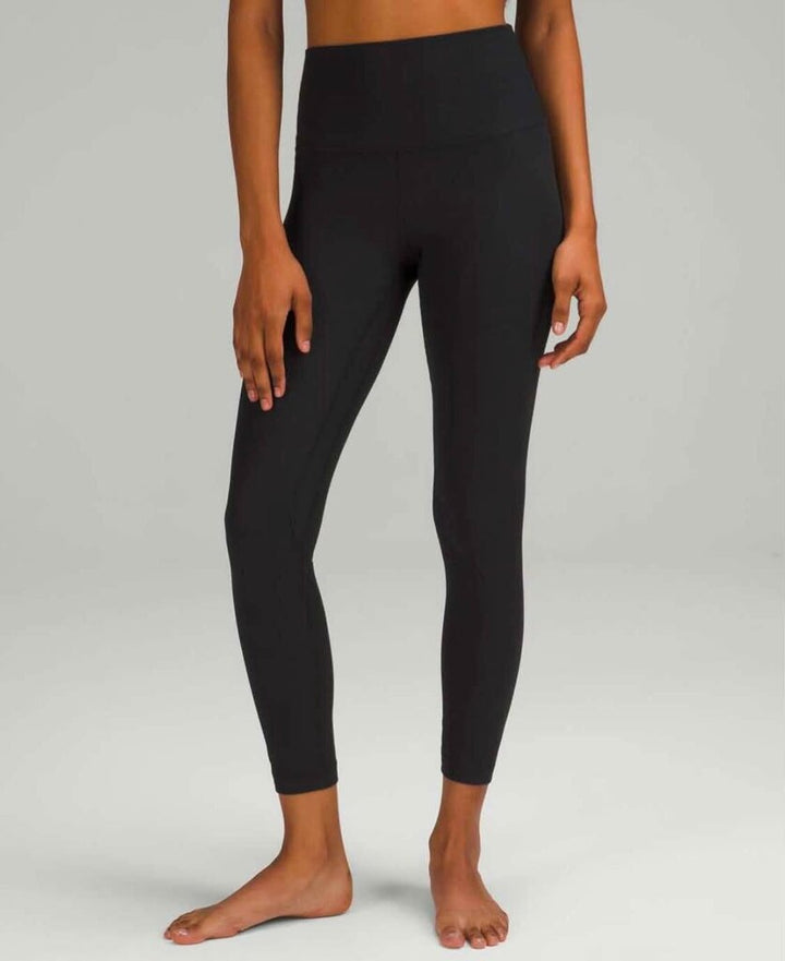 Lululemon Align Ribbed High-Rise Pant 25" In Black - Size 10