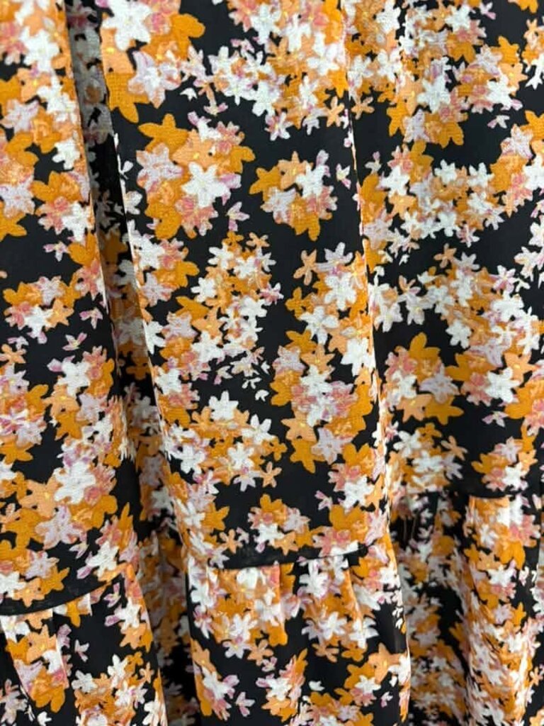 Sanctuary Harvest Floral Shirred Dress - Size Small