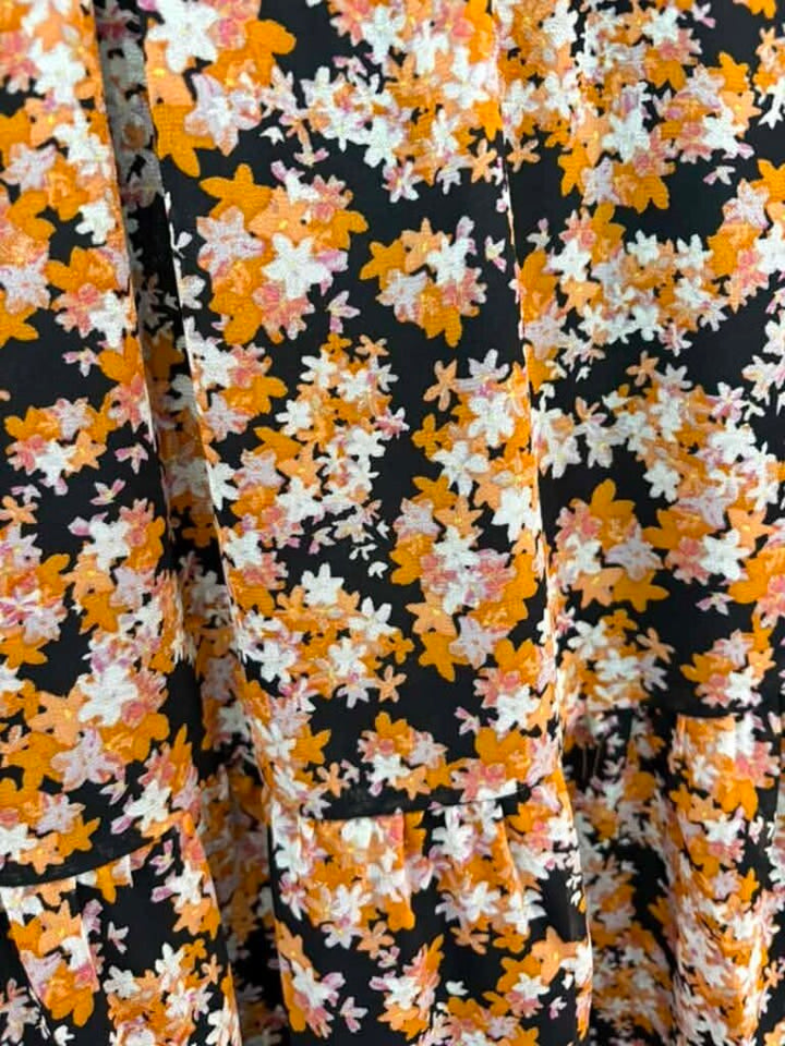 Sanctuary Harvest Floral Shirred Dress - Size Small