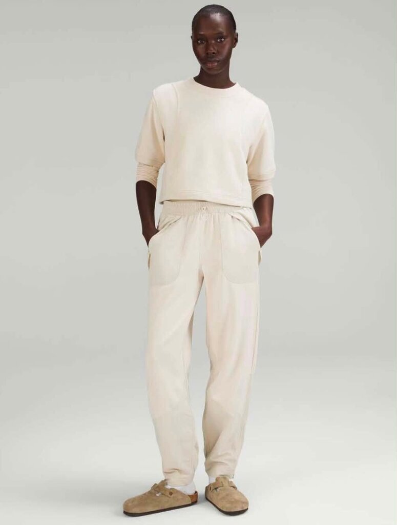 Lululemon Effortless Mid-Rise Pant In Natural Ivory - Size 6