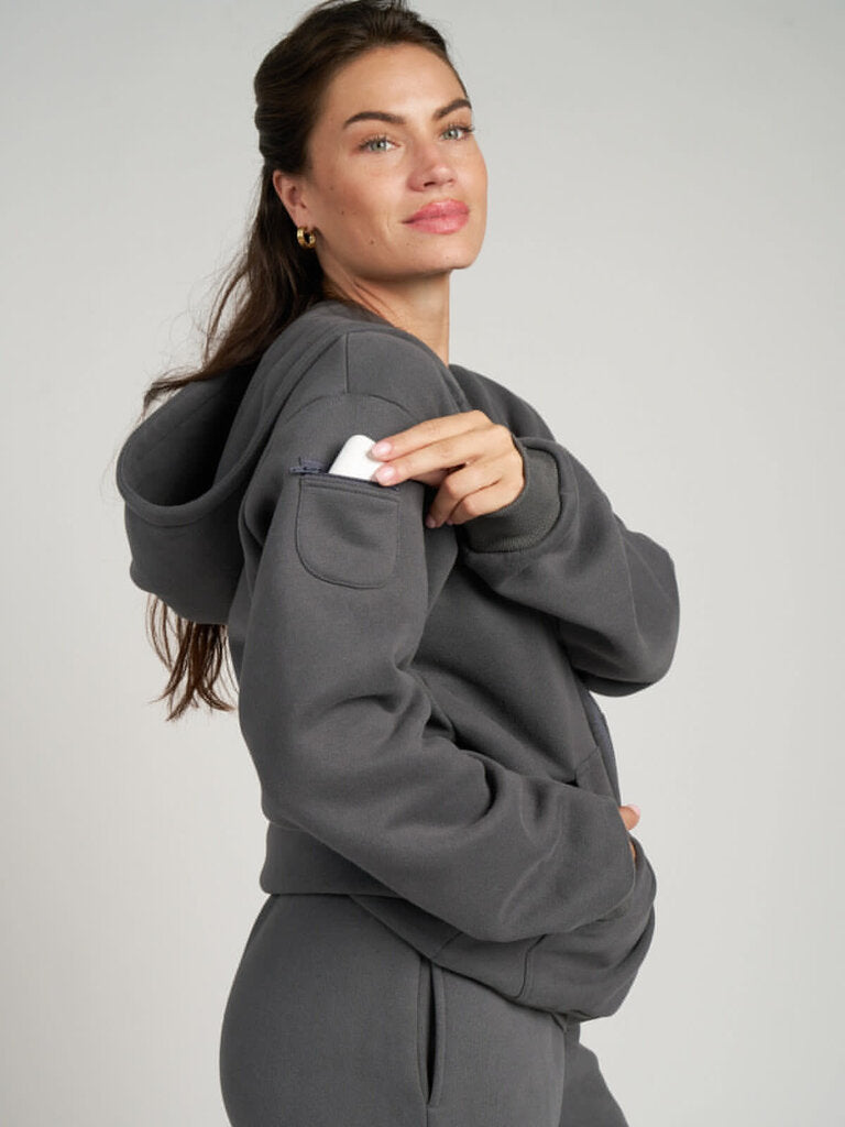 Comfrt Travel Essentials Zip Up Hoodie - Size XS