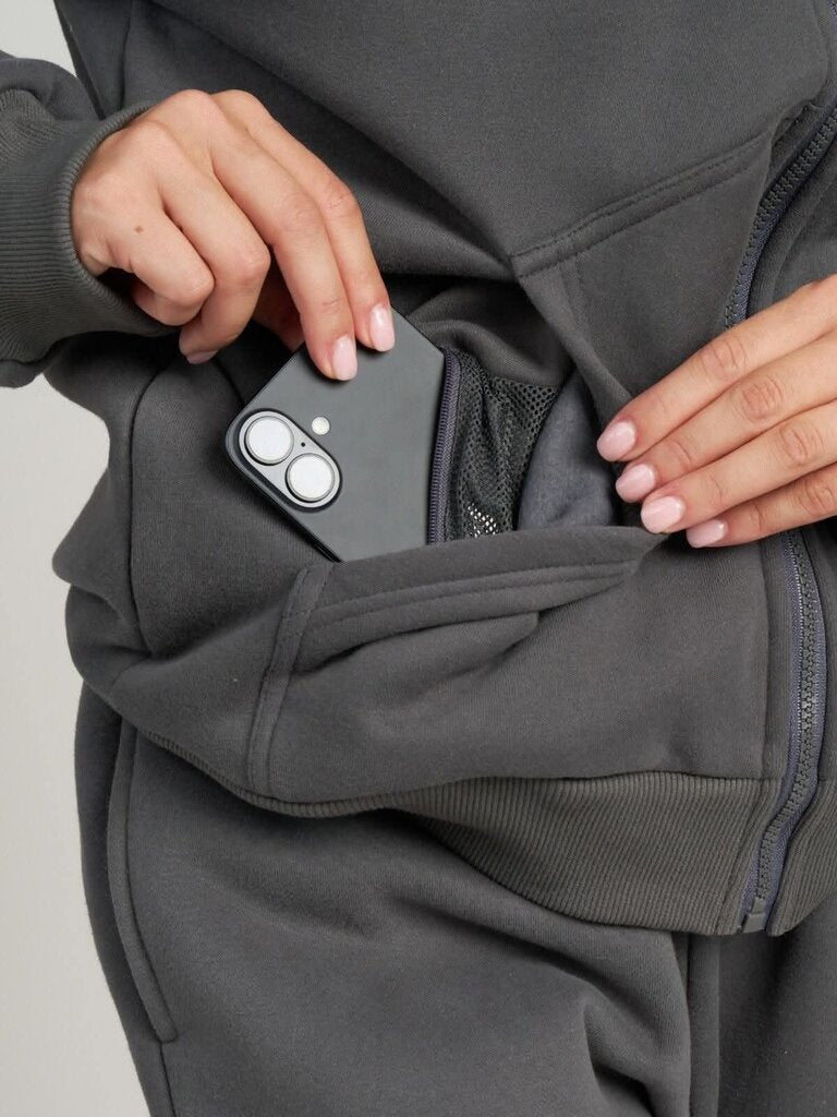 Comfrt Travel Essentials Zip Up Hoodie - Size XS