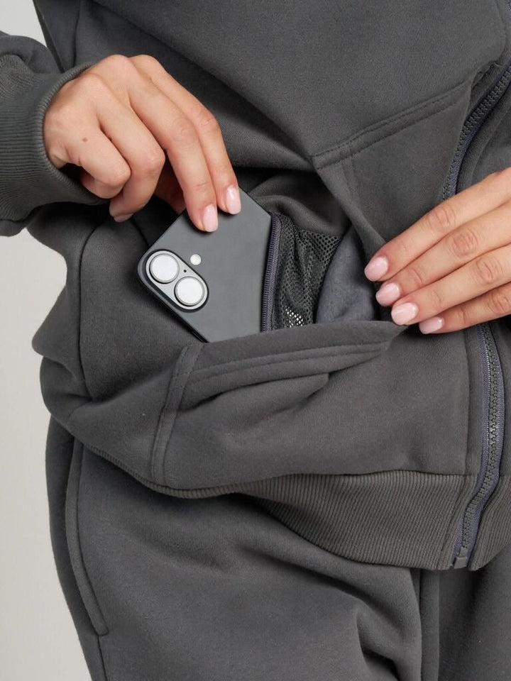 Comfrt Travel Essentials Zip Up Hoodie - Size XS