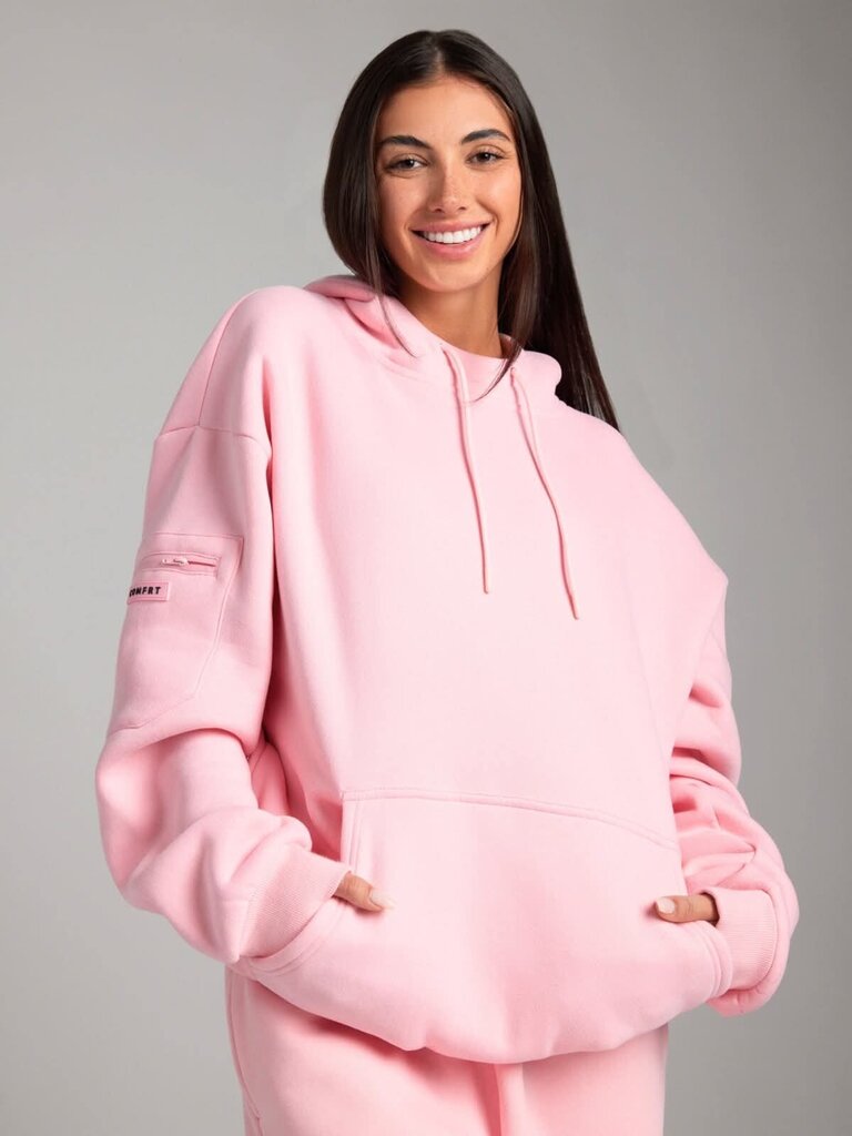Comfrt Airplane Mode Travel Pullover in Limited Edition Petal - Size Small