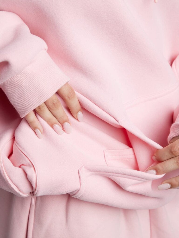 Comfrt Airplane Mode Travel Pullover in Limited Edition Petal - Size Small