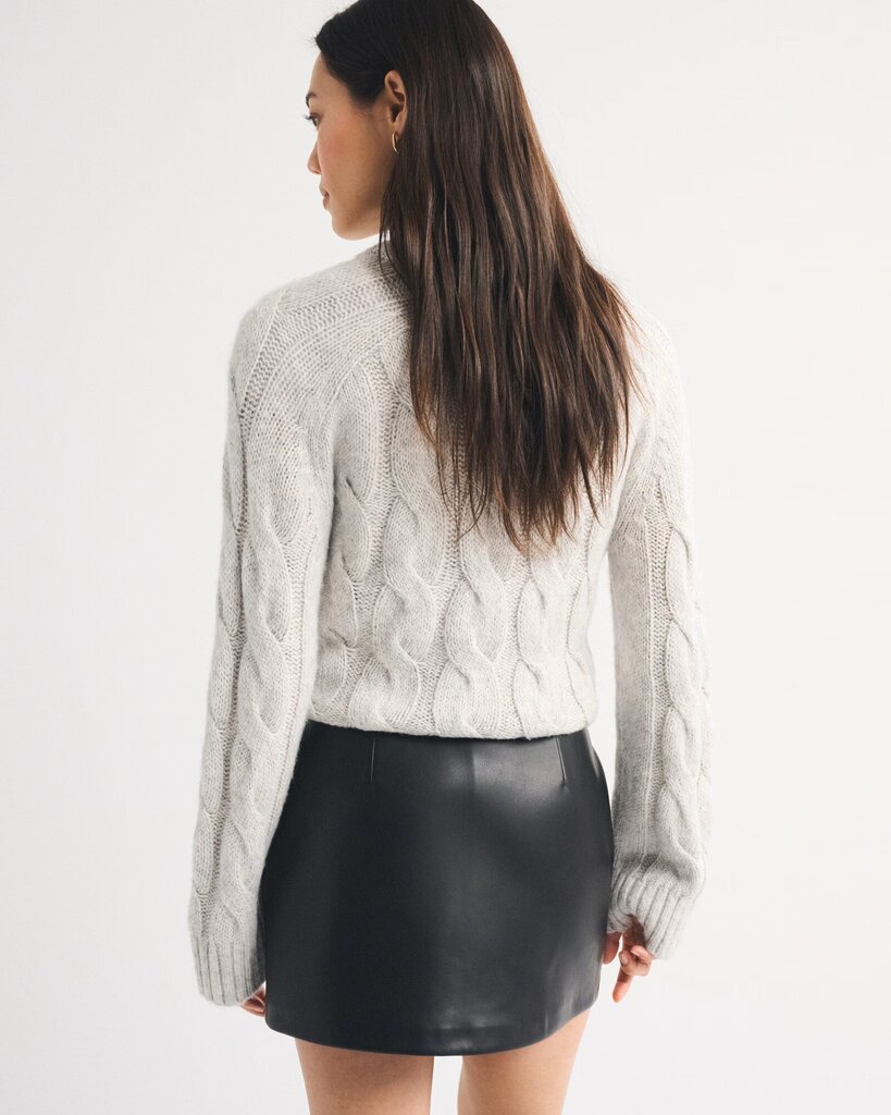 Abercrombie & Fitch NWT Scarlett Vegan Leather Mini Skort - Size XL (Retails for $80)