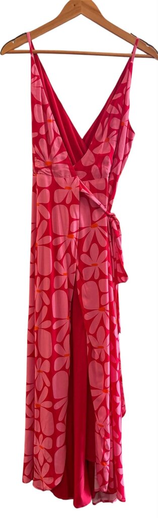 Hutch NWT Leah Wrap Pink Floral Maxi Dress - Size XS