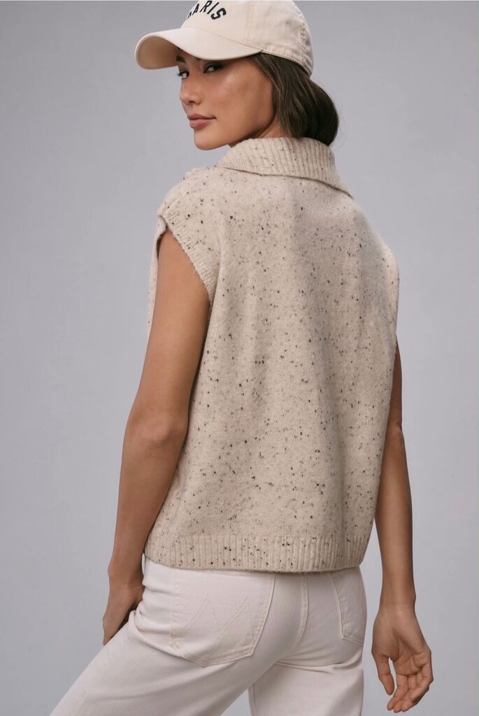 John + Jenn Speckled Sweater Vest - Size XS