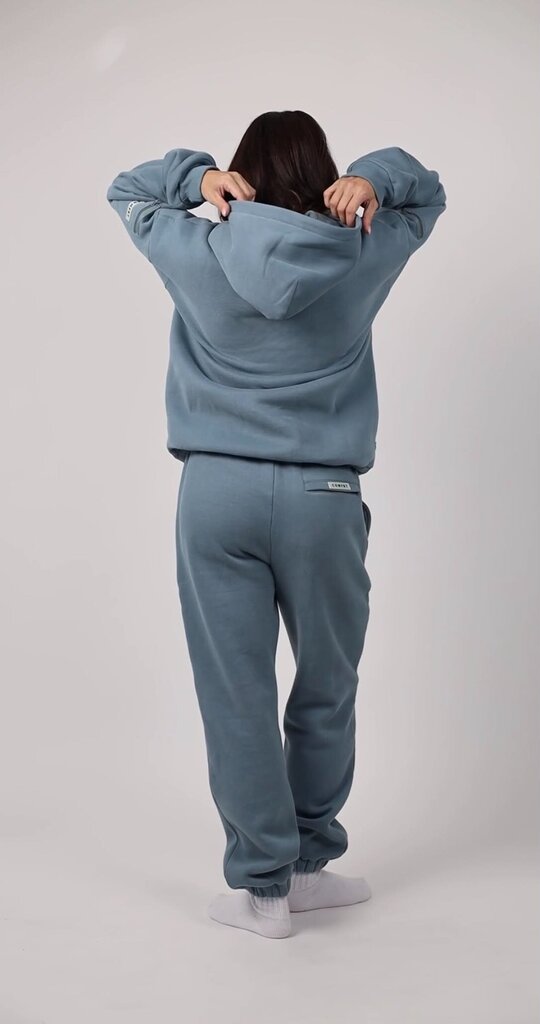 Comfrt Travel Essentials Hoodie In Blue - Size Small (Retails for $200)