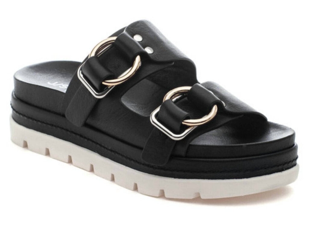 J Slides Baha Platform Slide Sandals - Size 6.5