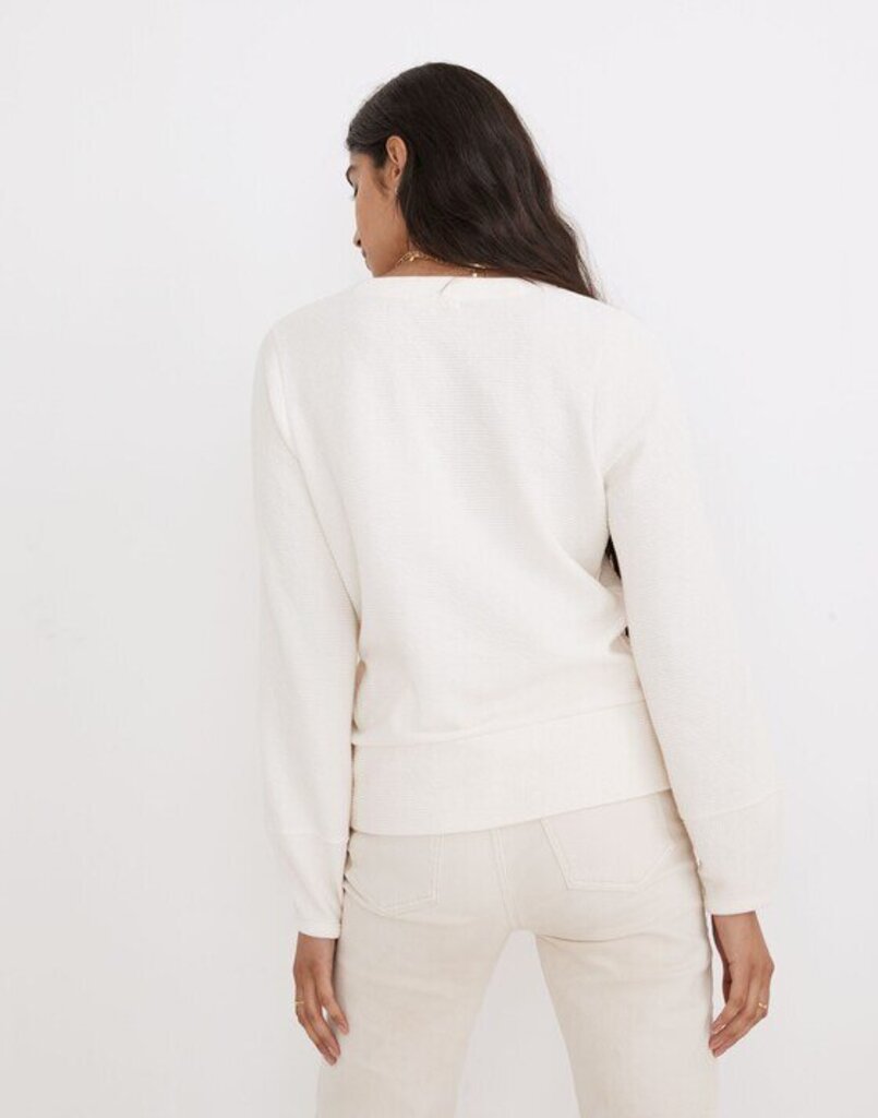 Madewell Pieced-Sleeve Cardigan in Dark Palm- Size Small