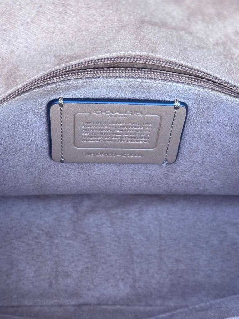 Coach Marlie Top Handle Pebbled Leather Snakeskin Embossed Bag