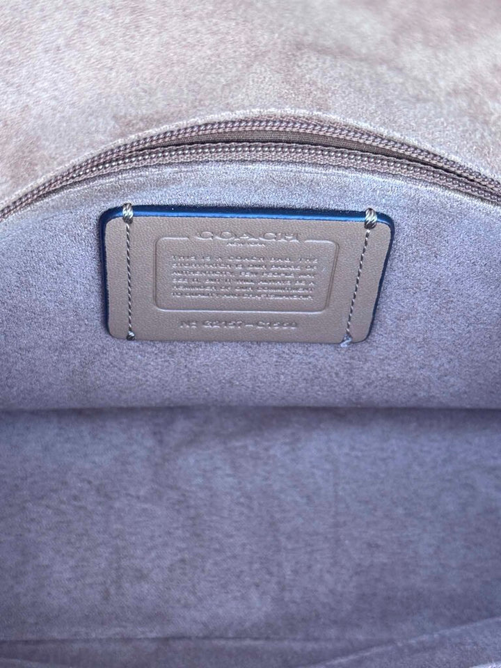 Coach Marlie Top Handle Pebbled Leather Snakeskin Embossed Bag