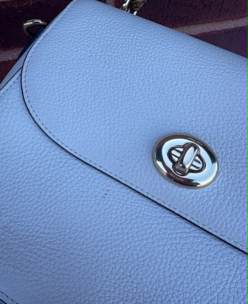 Coach Marlie Top Handle Pebbled Leather Snakeskin Embossed Bag