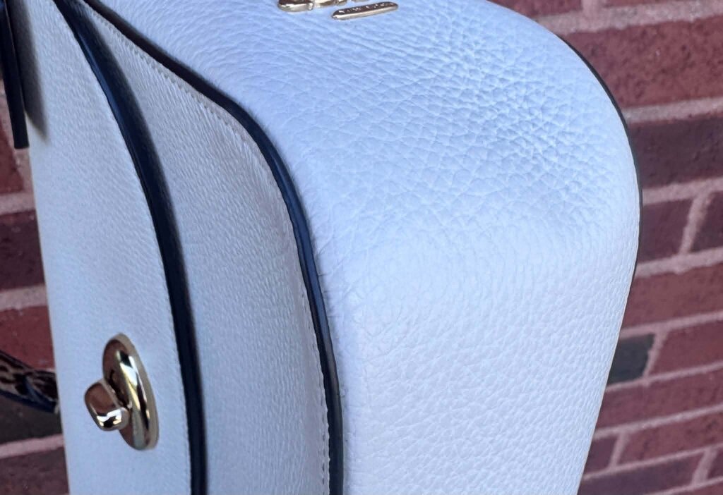 Coach Marlie Top Handle Pebbled Leather Snakeskin Embossed Bag