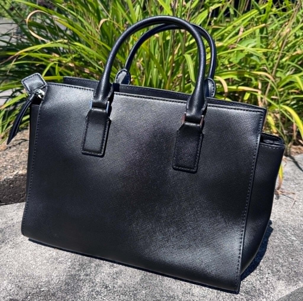 Kate Spade Cameron Black Leather Satchel Handbag