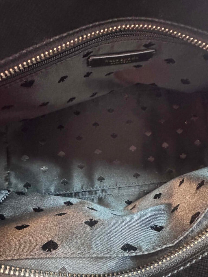 Kate Spade Cameron Black Leather Satchel Handbag