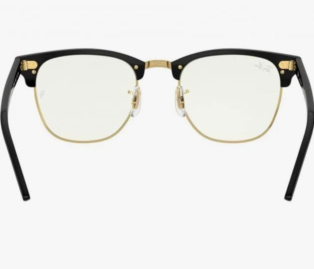 Rayban Clubmaster Blue-Violet Light Clear Glasses