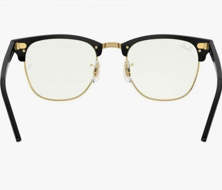 Rayban Clubmaster Blue-Violet Light Clear Glasses