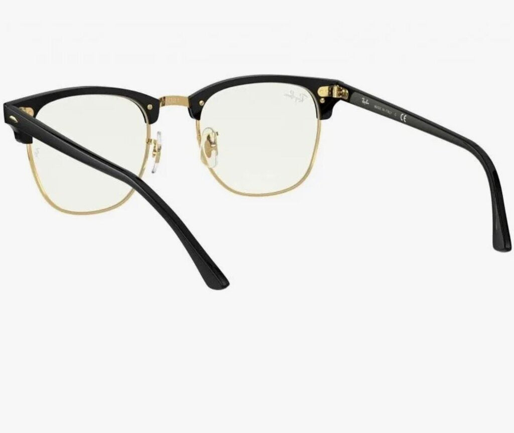 Rayban Clubmaster Blue-Violet Light Clear Glasses