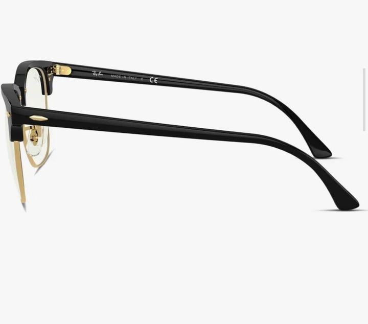 Rayban Clubmaster Blue-Violet Light Clear Glasses