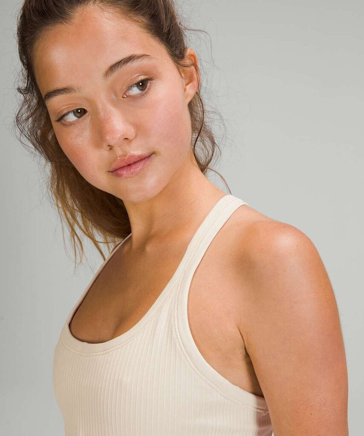 Lululemon Ebb to Street Tank Top in White Opal - Size 8
