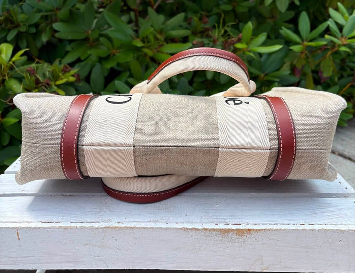 Chloe Woody Medium Canvas Tote
