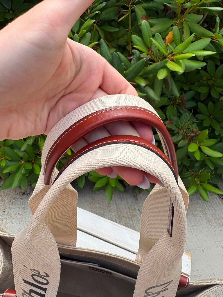 Chloe Woody Medium Canvas Tote