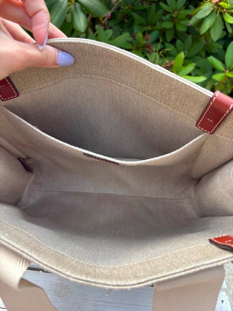 Chloe Woody Medium Canvas Tote