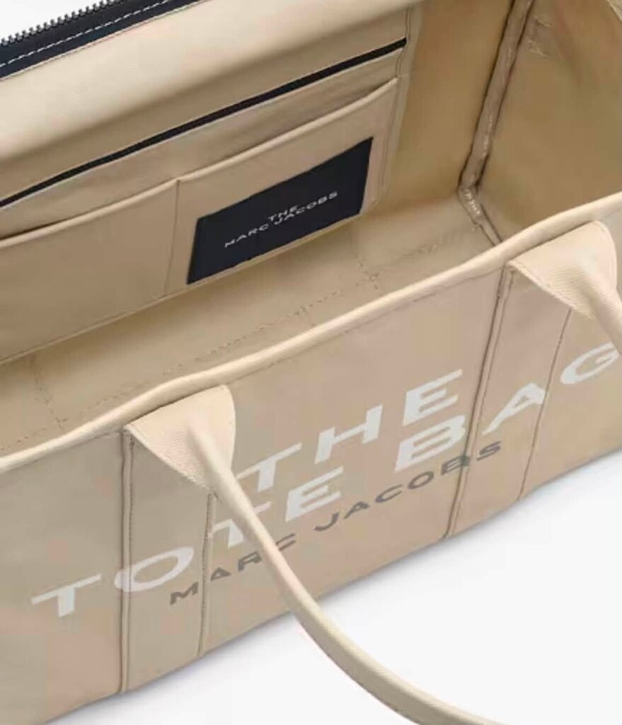 Marc Jacobs The Canvas Large Tote Bag In Beige (Retails For $228)