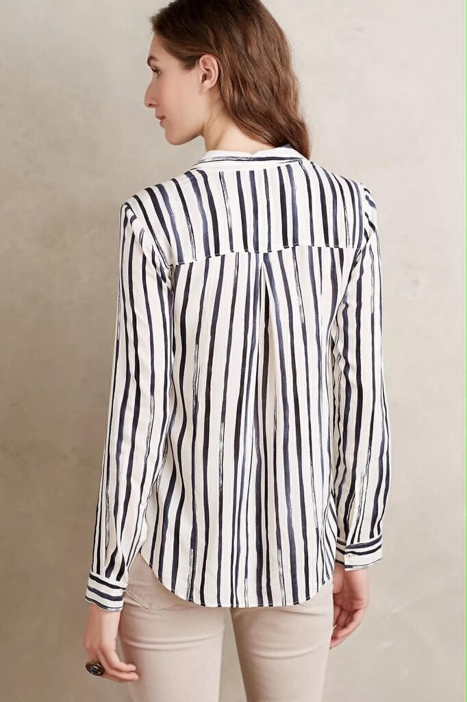 Maeve Conversationalist Button Down Top - Size Small