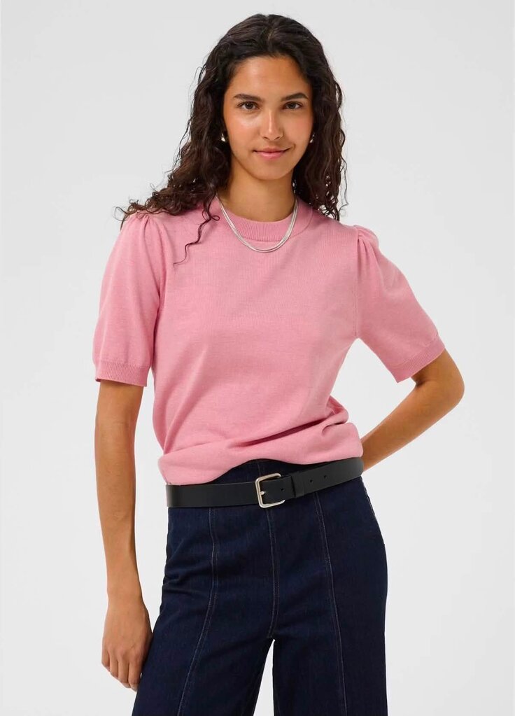 Saint Tropez NWT MilaSZ Pullover Top In Cameo Pink Melange - Size XS