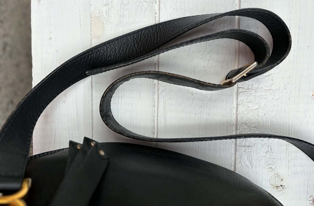Chloe Marcie Saddle Medium Crossbody Bag in Grained Calfskin