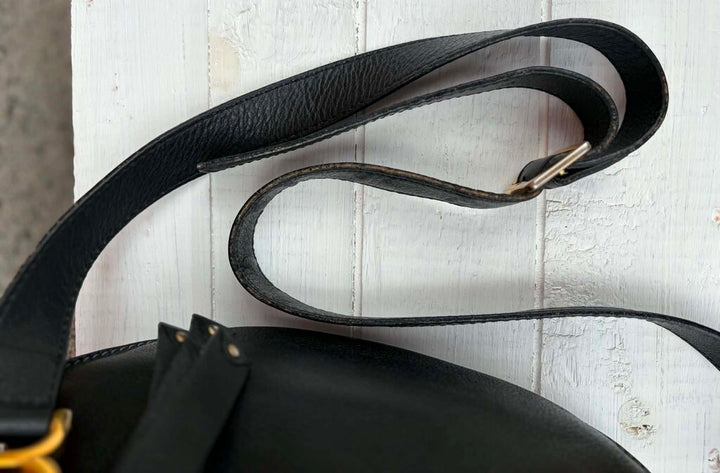 Chloe Marcie Saddle Medium Crossbody Bag in Grained Calfskin